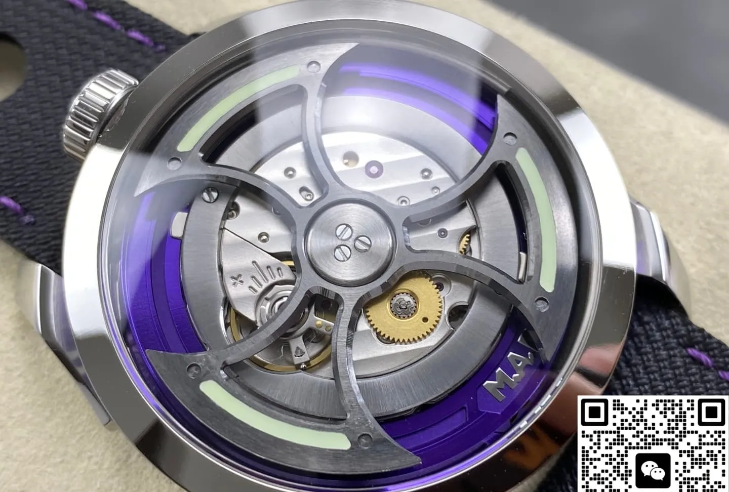 K1 Factory MB&F MAD1 Tourbillon Axe Purple 1:1 Best Edition Replica Watch
