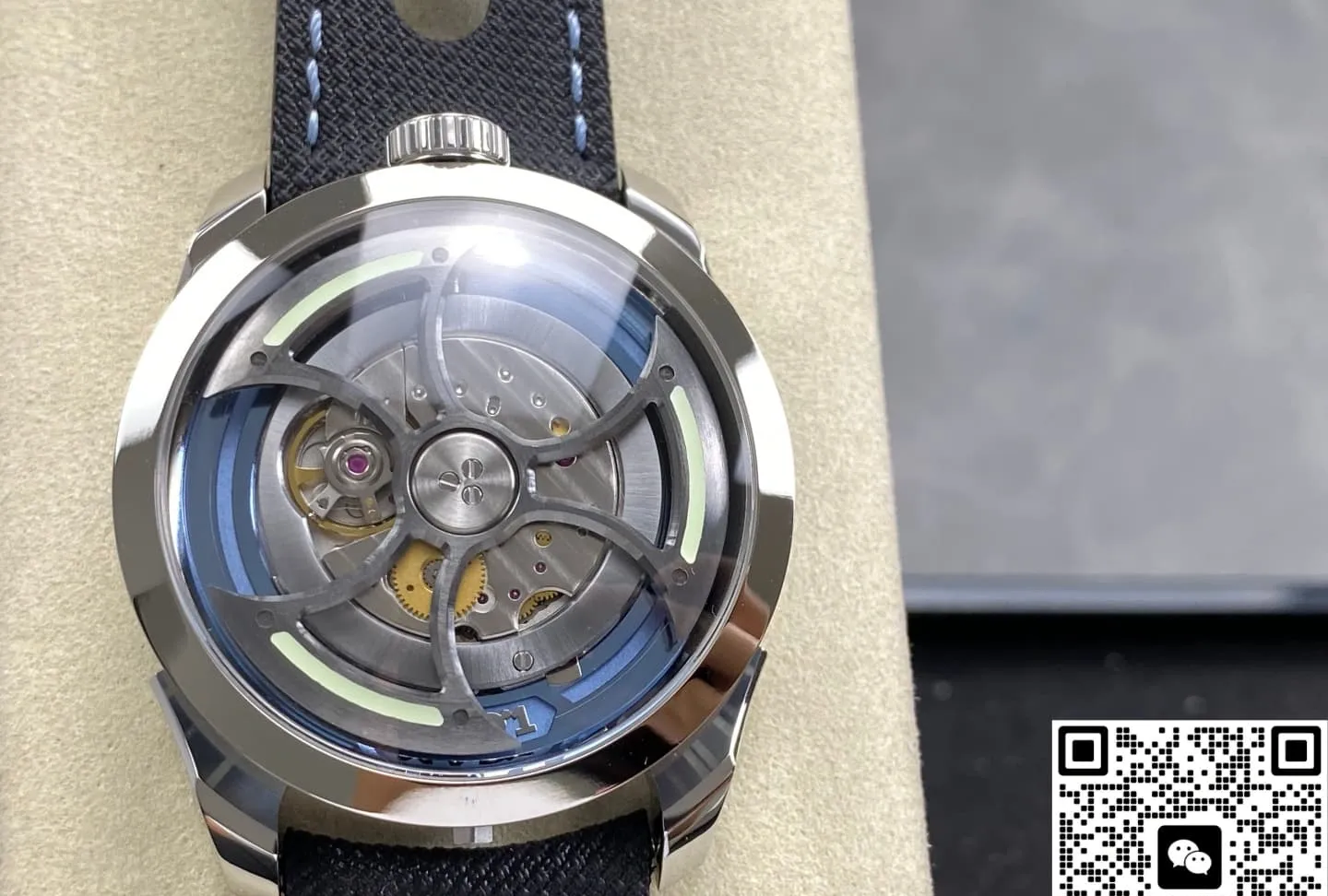 K1 Factory MB&F MAD1 Tourbillon Axe blue 1:1 Best Edition Replica Watch