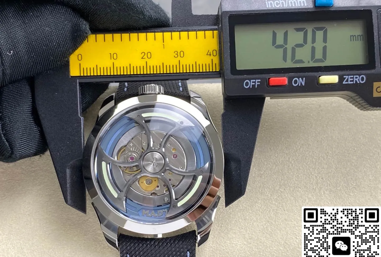 K1 Factory MB&F MAD1 Tourbillon Axe blue 1:1 Best Edition Replica Watch