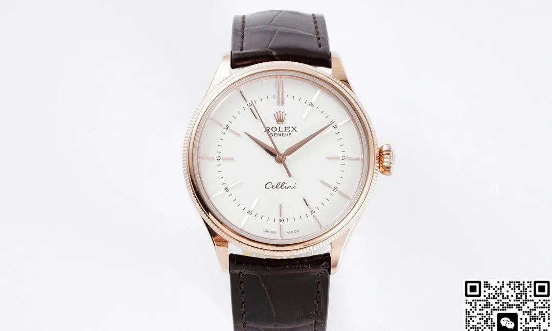 KZ Factory Rolex Cellini 50509 White Dial 1:1 Best Edition Replica Watch