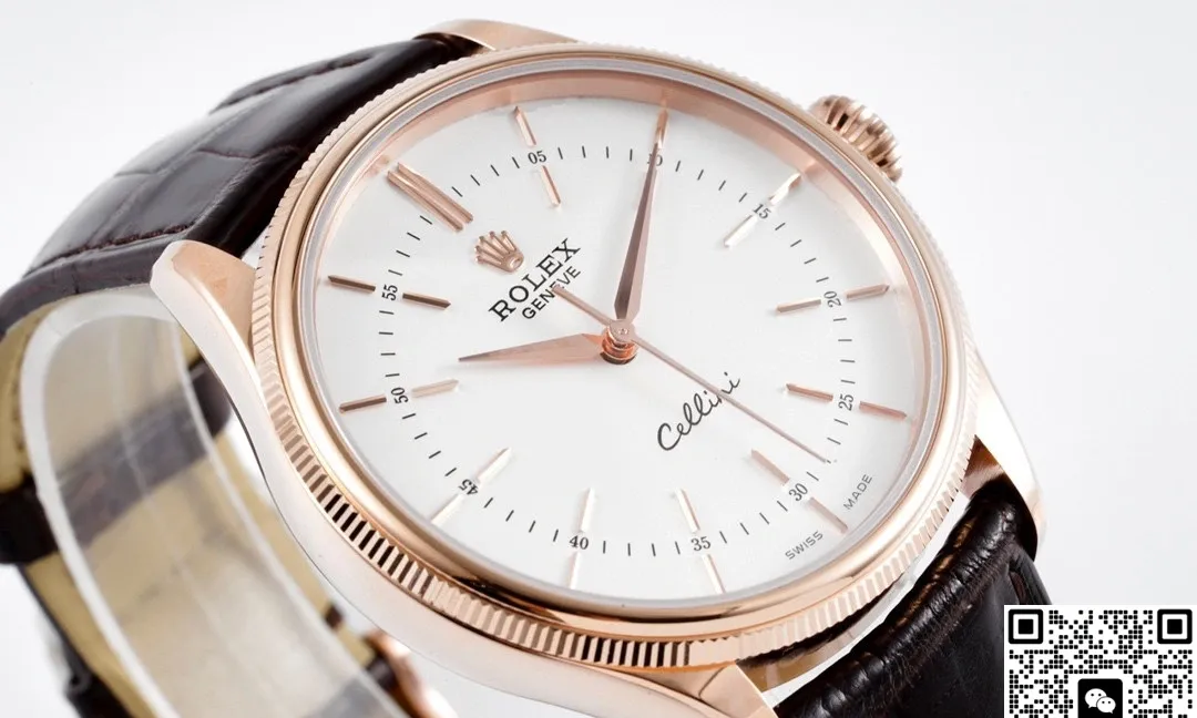 KZ Factory Rolex Cellini 50509 White Dial 1:1 Best Edition Replica Watch