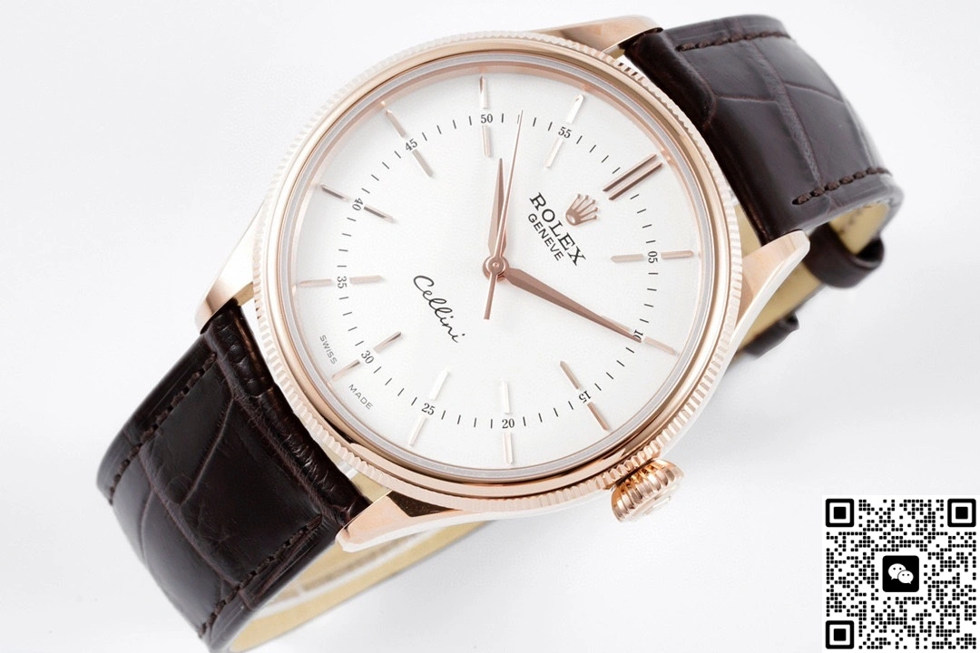 KZ Factory Rolex Cellini 50509 White Dial 1:1 Best Edition Replica Watch