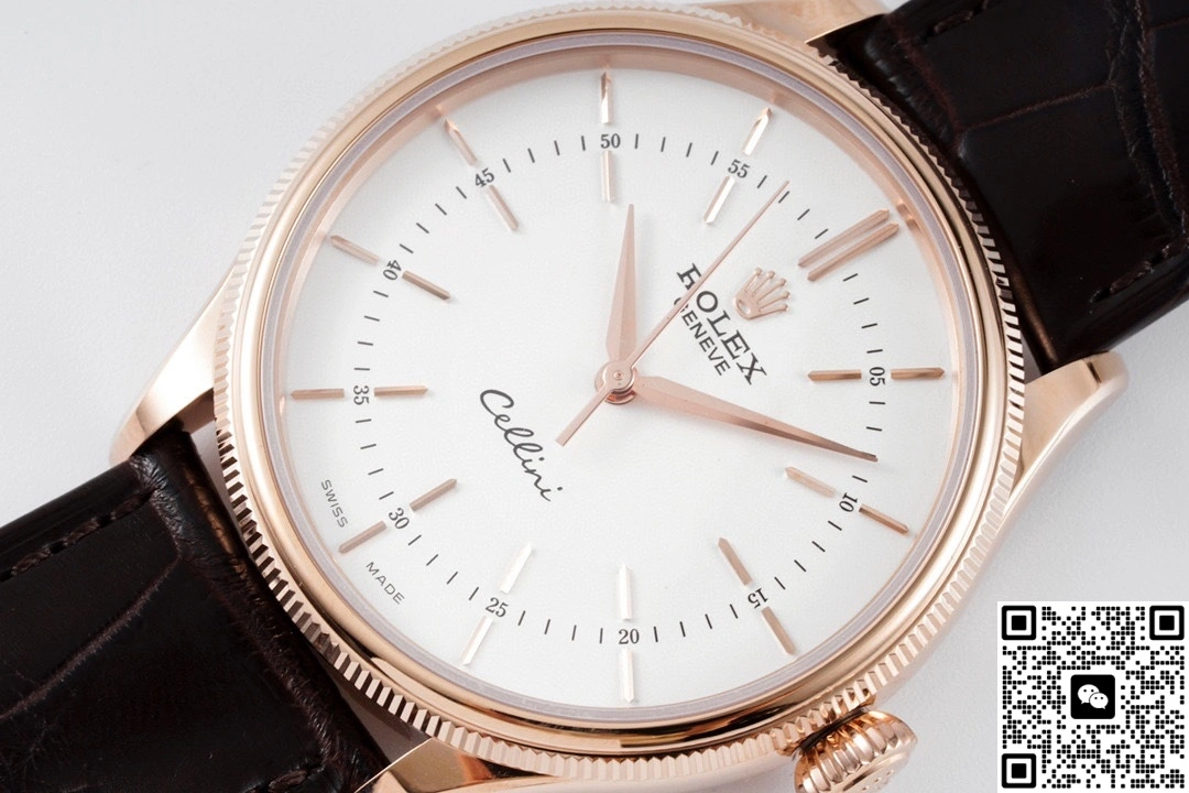 KZ Factory Rolex Cellini 50509 White Dial 1:1 Best Edition Replica Watch