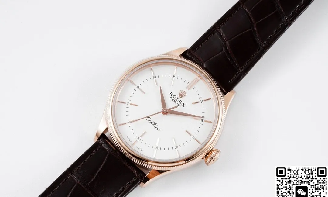 KZ Factory Rolex Cellini 50509 White Dial 1:1 Best Edition Replica Watch