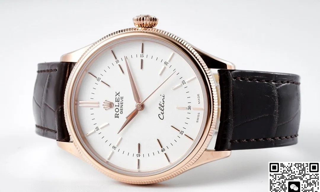 KZ Factory Rolex Cellini 50509 White Dial 1:1 Best Edition Replica Watch