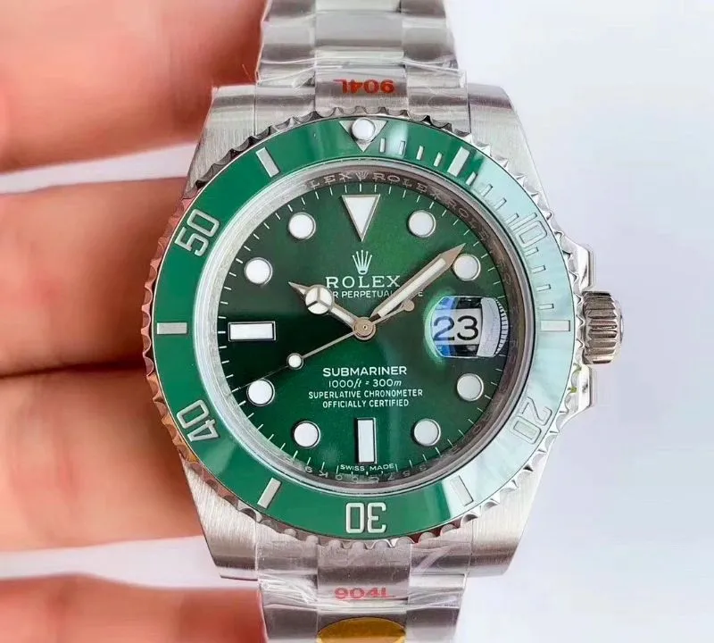 Rolex Submariner 116610LN-97200 Noob Factory V10 1:1 Best Edition Replica Watch Green Dial Swiss ETA3135