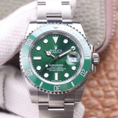 Rolex Submariner 116610LV-97200 Noob Factory 1:1 Best Edition Replica Watch V11 Green Dial Swiss ETA3135