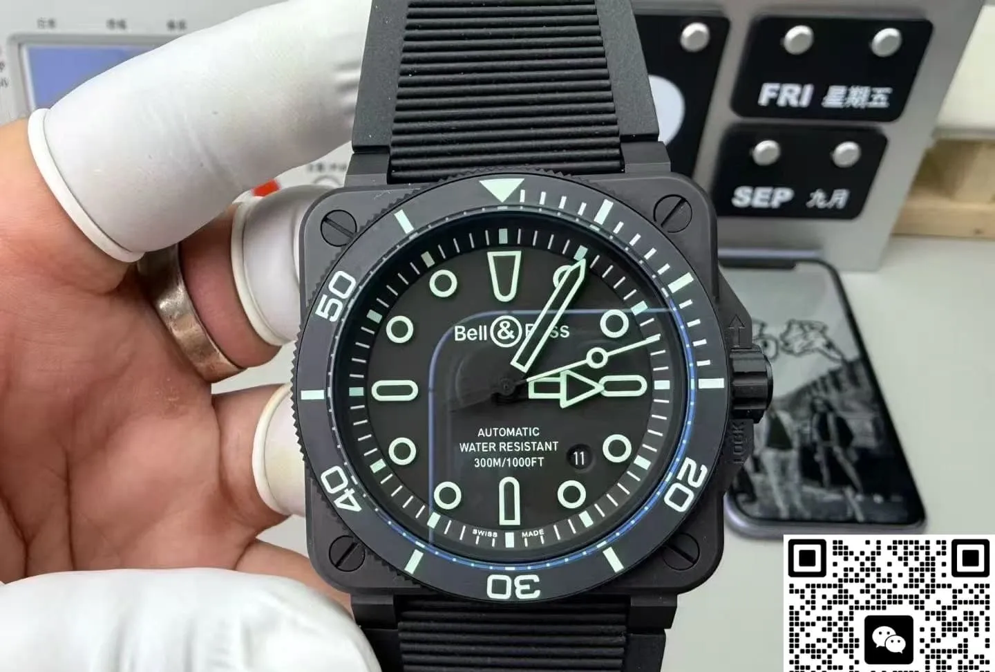 M+ Factory Bell & Ross BR03A-D-OL-CE-SRB 1:1 Best Edition Replica Watch