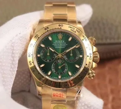 Rolex Daytona M116508-0013 Noob Factory 1:1 Best Edition Replica Watch Green Dial Swiss ETA4130