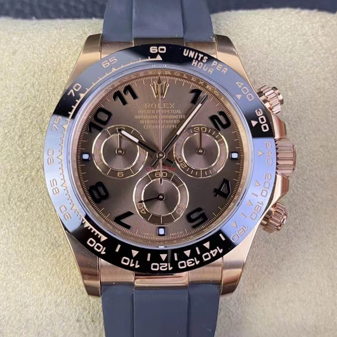 Rolex Cosmograph Daytona M116515LN-0015 Clean Factory 1:1 Best Edition Replica Watch V3 Black Rubber Strap