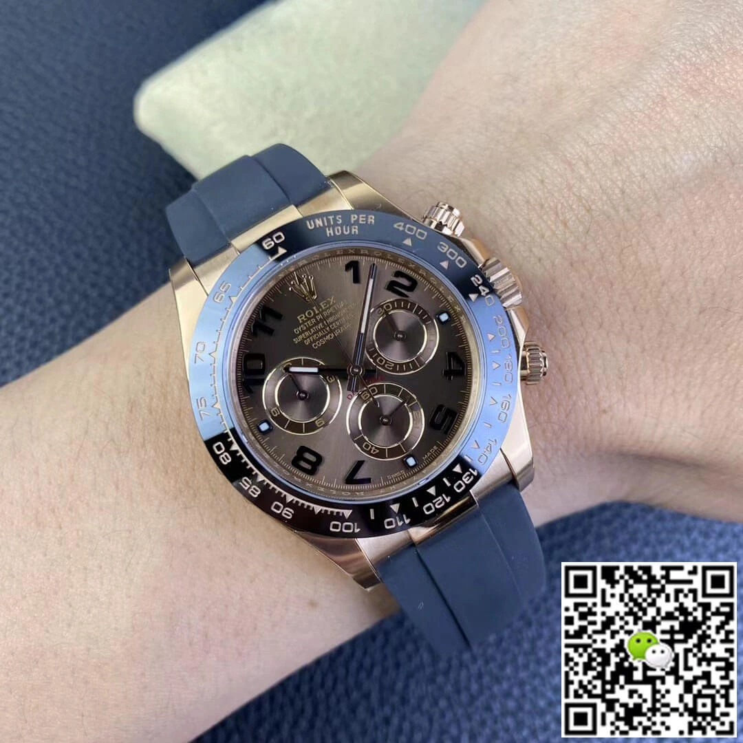 Rolex Cosmograph Daytona M116515LN-0015 Clean Factory 1:1 Best Edition Replica Watch V3 Black Rubber Strap