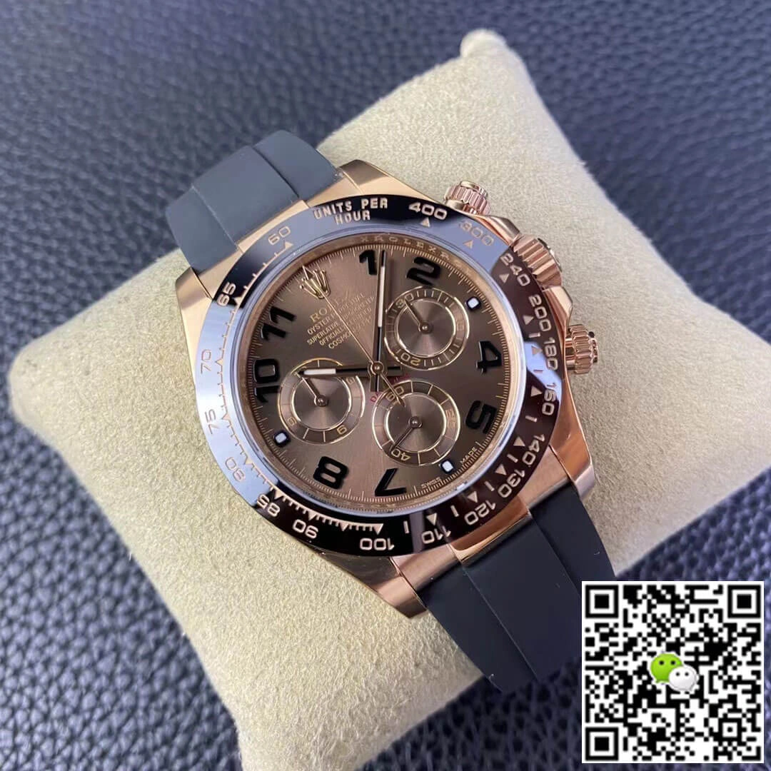 Rolex Cosmograph Daytona M116515LN-0015 Clean Factory 1:1 Best Edition Replica Watch V3 Black Rubber Strap