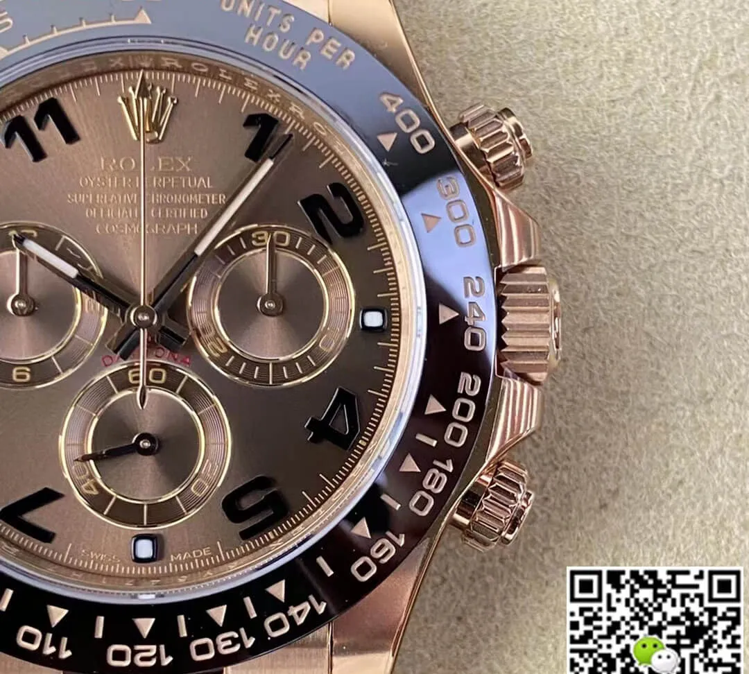 Rolex Cosmograph Daytona M116515LN-0015 Clean Factory 1:1 Best Edition Replica Watch V3 Black Rubber Strap