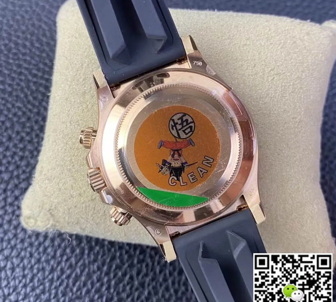 Rolex Cosmograph Daytona M116515LN-0015 Clean Factory 1:1 Best Edition Replica Watch V3 Black Rubber Strap