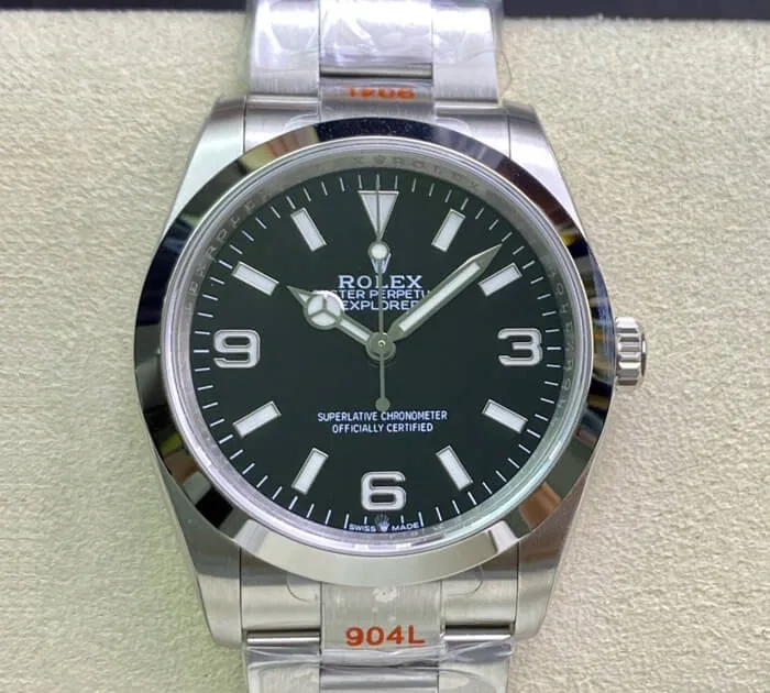 Rolex Explorer M124270-0001 36MM EW Factory 1:1 Best Edition Replica Watch Stainless Steel Strap