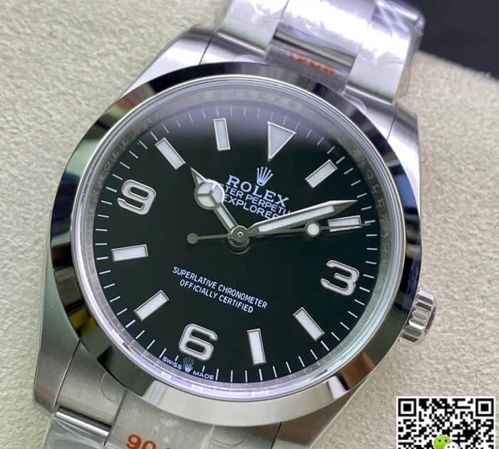 Rolex Explorer M124270-0001 36MM EW Factory 1:1 Best Edition Replica Watch Stainless Steel Strap