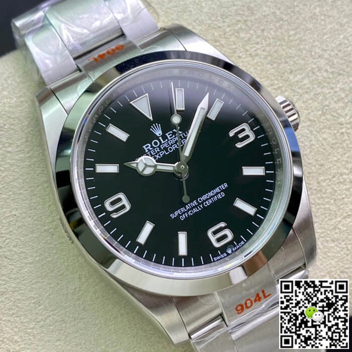 Rolex Explorer M124270-0001 36MM EW Factory 1:1 Best Edition Replica Watch Stainless Steel Strap
