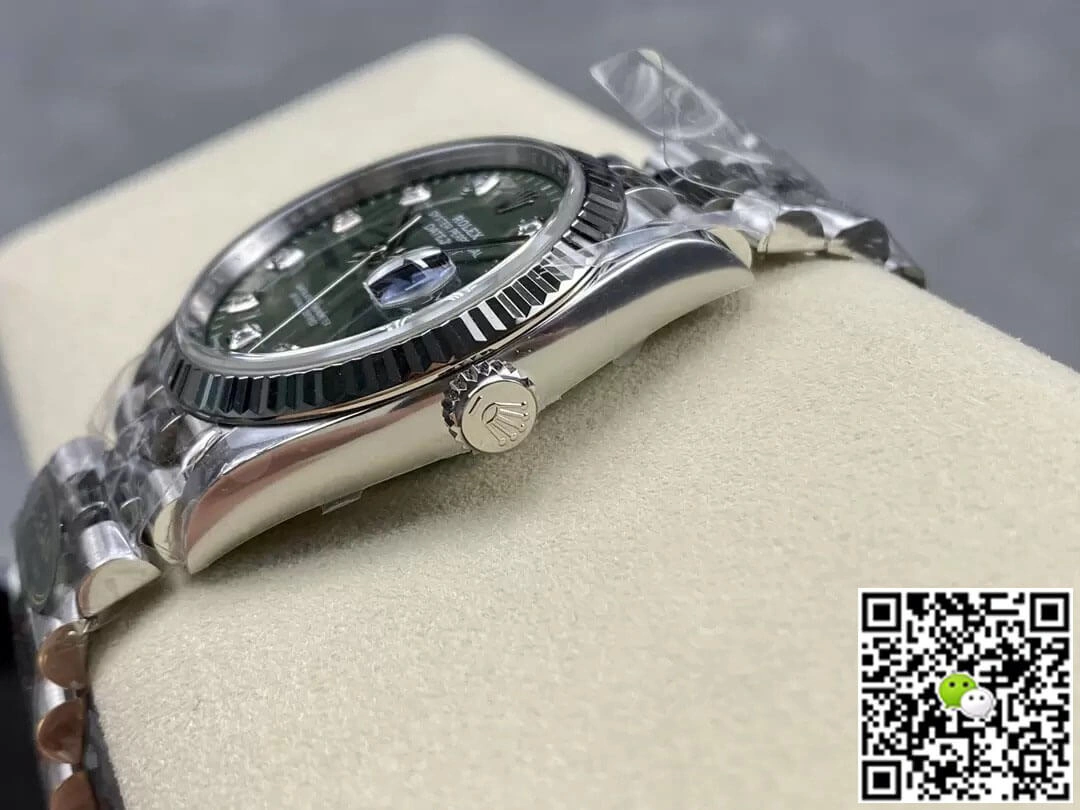 Rolex Datejust M126234-0055 36MM Clean Factory 1:1 Best Edition Replica Watch Green Diamond Dial