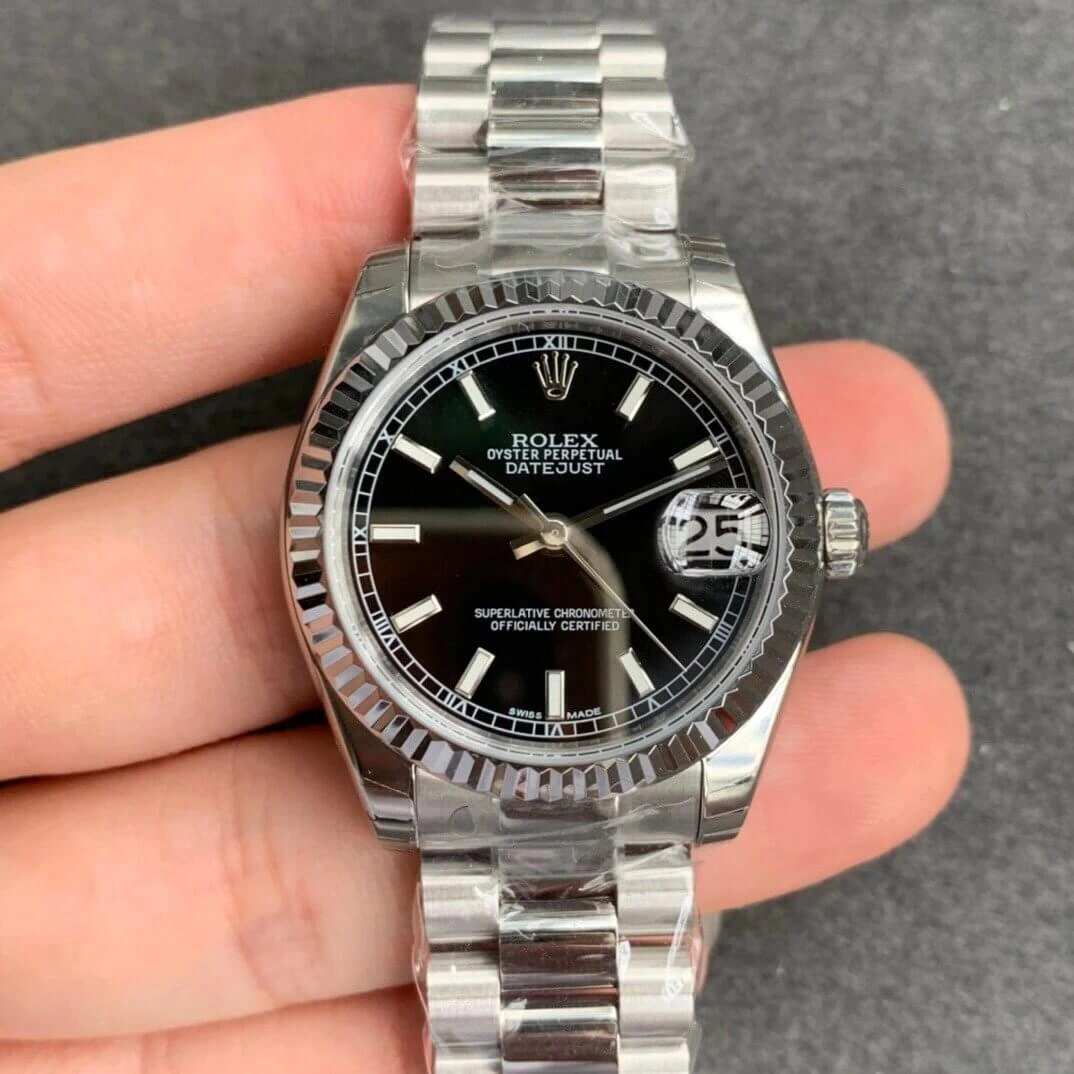 Rolex Datejust M178274-0034 GS Factory 1:1 Best Edition Replica Watch Stainless Steel Black Dial
