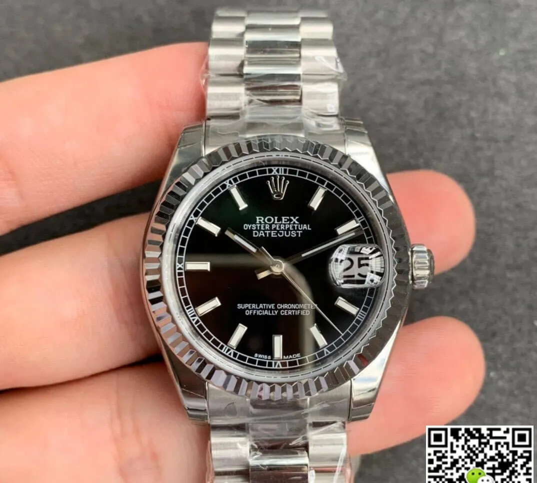 Rolex Datejust M178274-0034 GS Factory 1:1 Best Edition Replica Watch Stainless Steel Black Dial