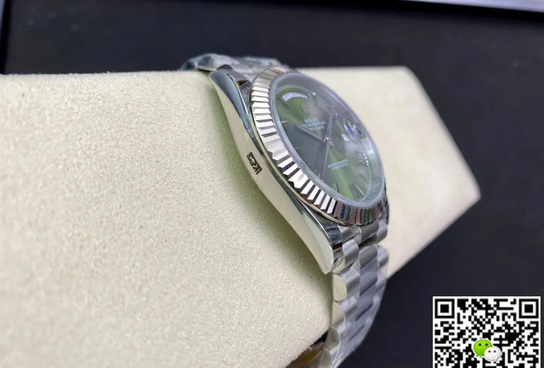 Rolex Day Date M228239-0033 EW Factory 1:1 Best Edition Replica Watch Green Stainless Steel Dial
