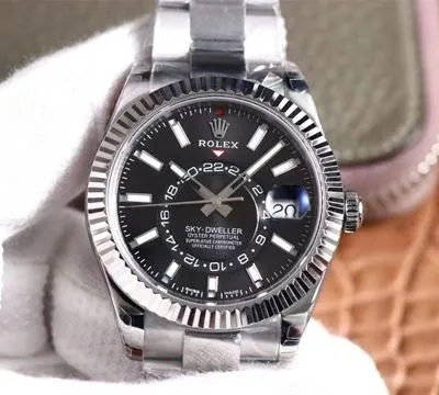 Rolex Sky Dweller M326934-0005 Noob Factory 1:1 Best Edition Replica Watch Black Dial Swiss ETA9001