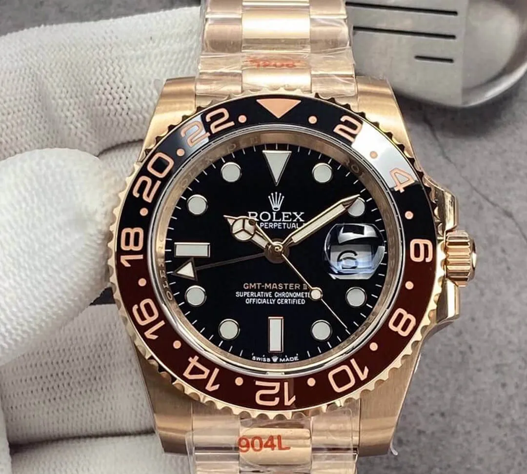 Rolex GMT Master II 126715CHNR-0001 GM Factory 1:1 Best Edition Replica Watch Black Dial