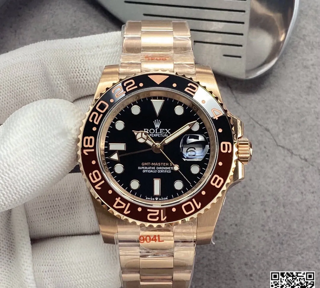 Rolex GMT Master II 126715CHNR-0001 GM Factory 1:1 Best Edition Replica Watch Black Dial