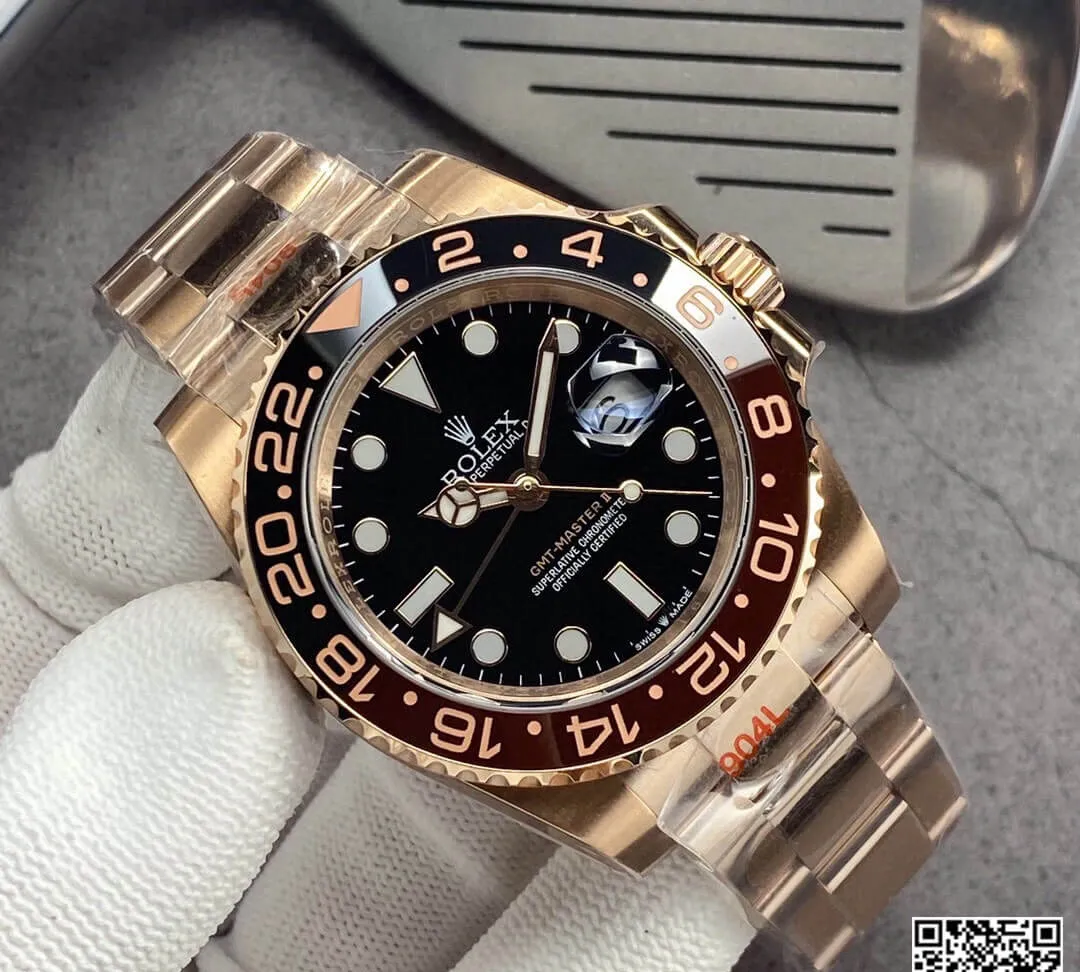Rolex GMT Master II 126715CHNR-0001 GM Factory 1:1 Best Edition Replica Watch Black Dial