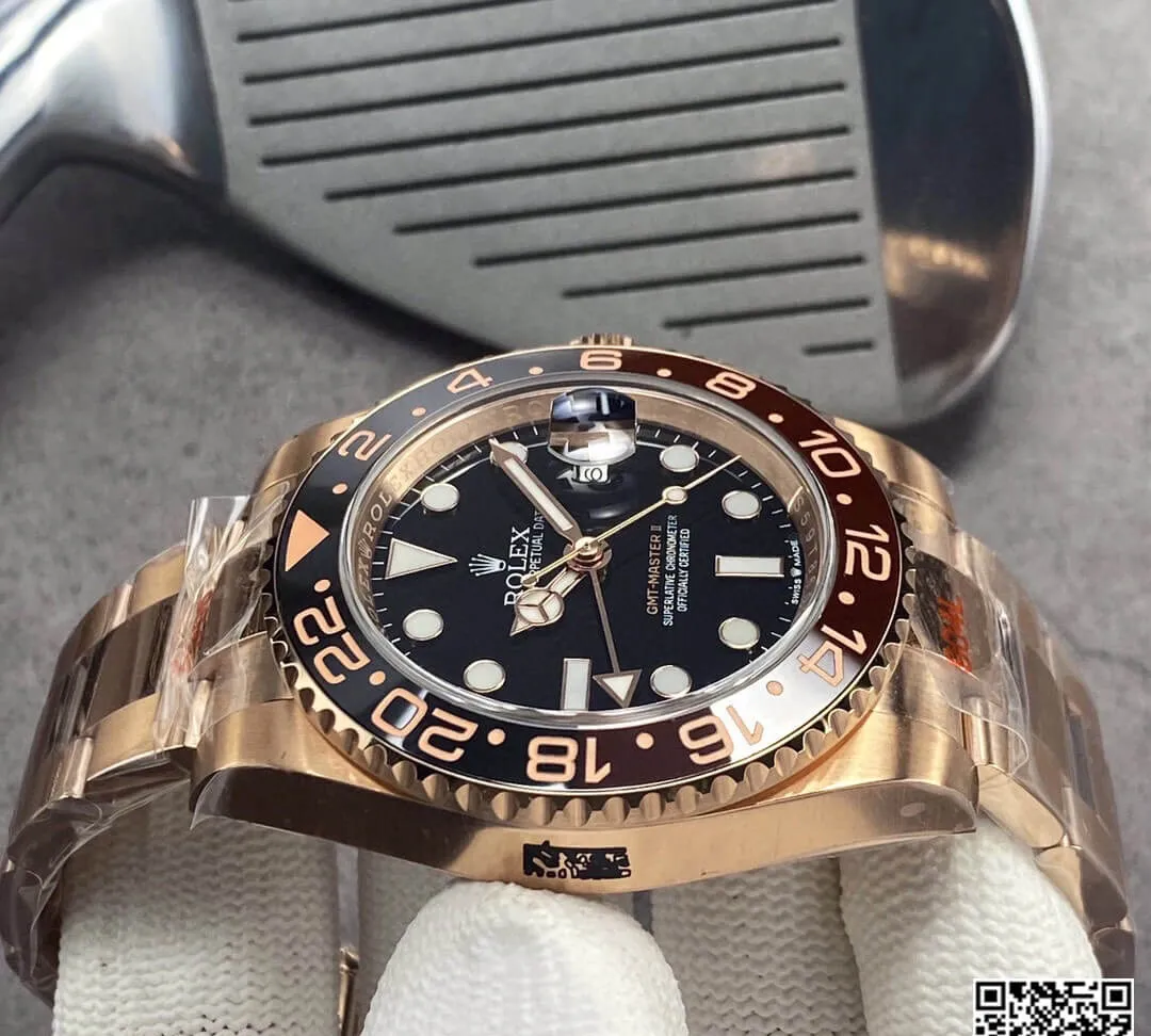 Rolex GMT Master II 126715CHNR-0001 GM Factory 1:1 Best Edition Replica Watch Black Dial