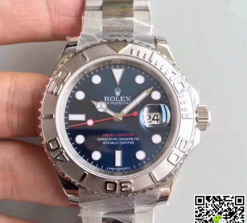 Rolex Yacht-Master 116622 JF Factory 1:1 Best Edition Replica Watch Swiss ETA2836-2 Blue Dial