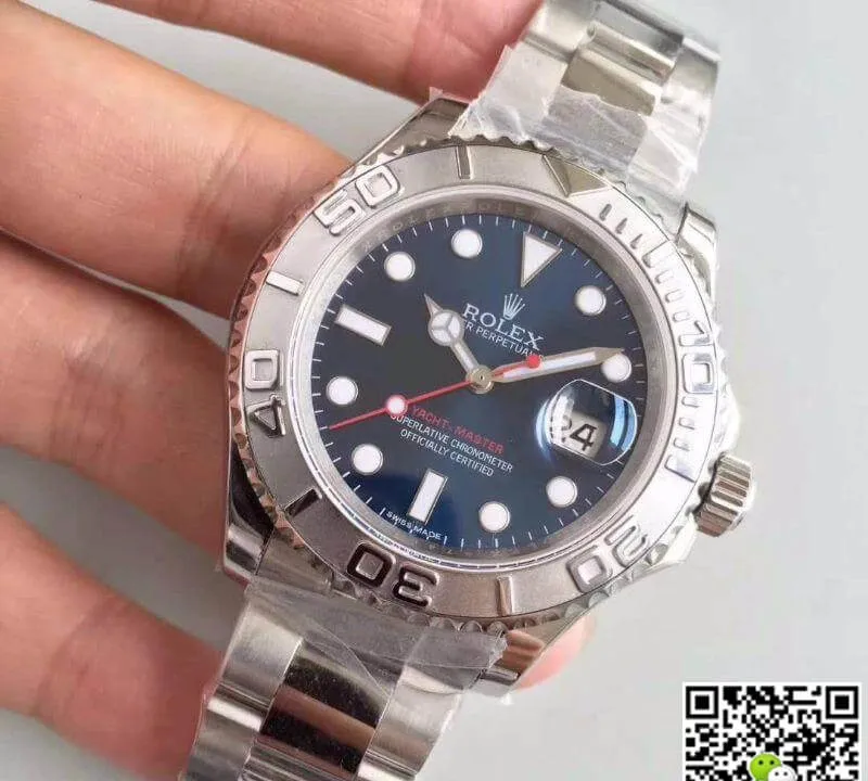Rolex Yacht-Master 116622 JF Factory 1:1 Best Edition Replica Watch Swiss ETA2836-2 Blue Dial