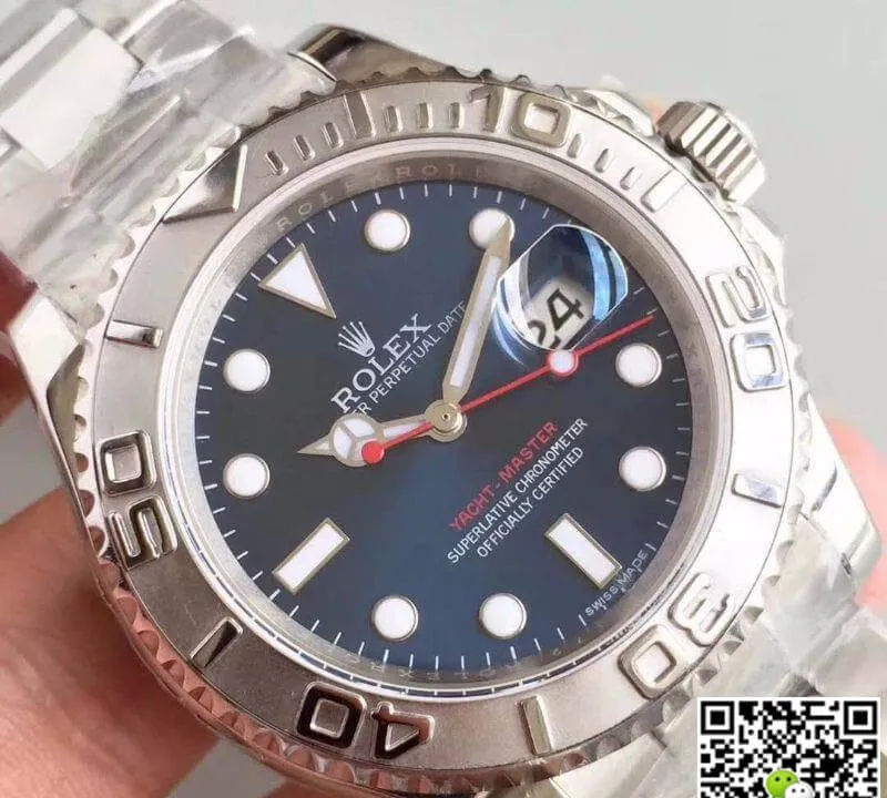 Rolex Yacht-Master 116622 JF Factory 1:1 Best Edition Replica Watch Swiss ETA2836-2 Blue Dial
