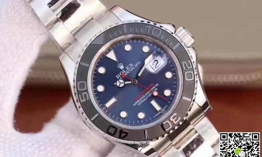 Rolex Yacht-Master 116622LN EW Factory 1:1 Best Edition Replica Watch Swiss ETA3135 Blue Dial