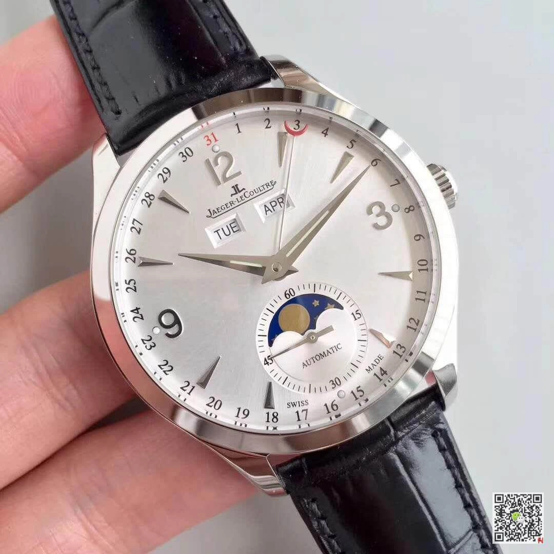 Jaeger-LeCoultre Master 1558420 OM Factory 1:1 Best Edition Replica Watch Swiss ETA866 Black Strap