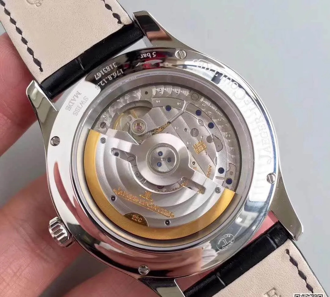 Jaeger-LeCoultre Master 1558420 OM Factory 1:1 Best Edition Replica Watch Swiss ETA866 Black Strap