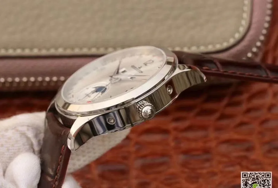 Jaeger-LeCoultre Master 1558420 OM factory 1:1 Best Edition Replica Watch Swiss ETA866 Brown Strap