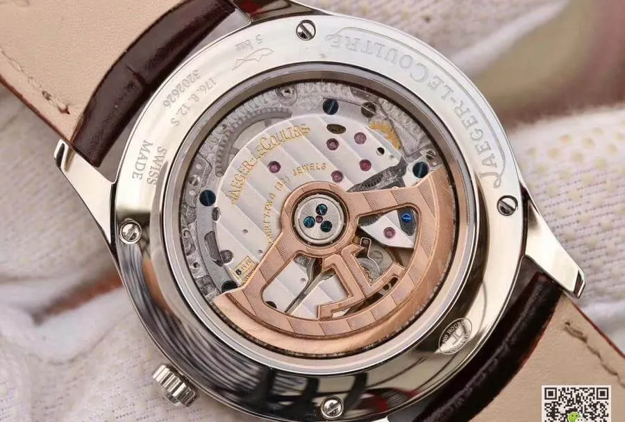 Jaeger-LeCoultre Master 1558420 OM factory 1:1 Best Edition Replica Watch Swiss ETA866 Brown Strap