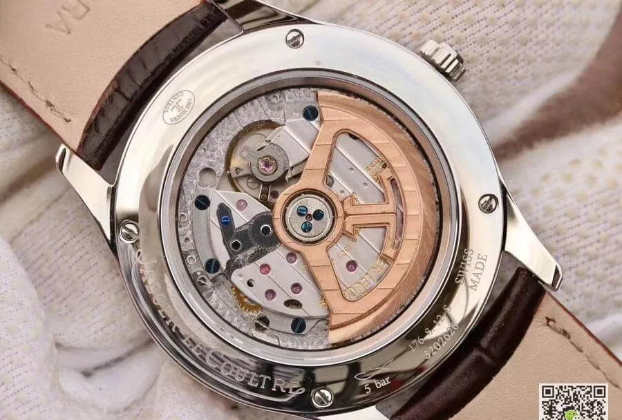 Jaeger-LeCoultre Master 1558420 OM factory 1:1 Best Edition Replica Watch Swiss ETA866 Brown Strap