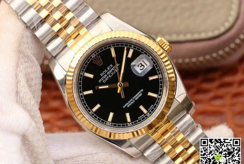 Rolex Datejust 126233 36mm AR Factory Mechanical Watches 1:1 Best Edition Replica Watch Swiss ETA3135 Two Tone Bracelet