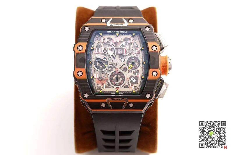 Richard Mille RM011-03 KV Factory 1:1 Best Edition Replica Watch Swiss ETA7750 Black Case
