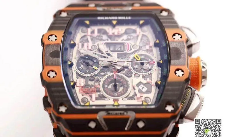 Richard Mille RM011-03 KV Factory 1:1 Best Edition Replica Watch Swiss ETA7750 Black Case