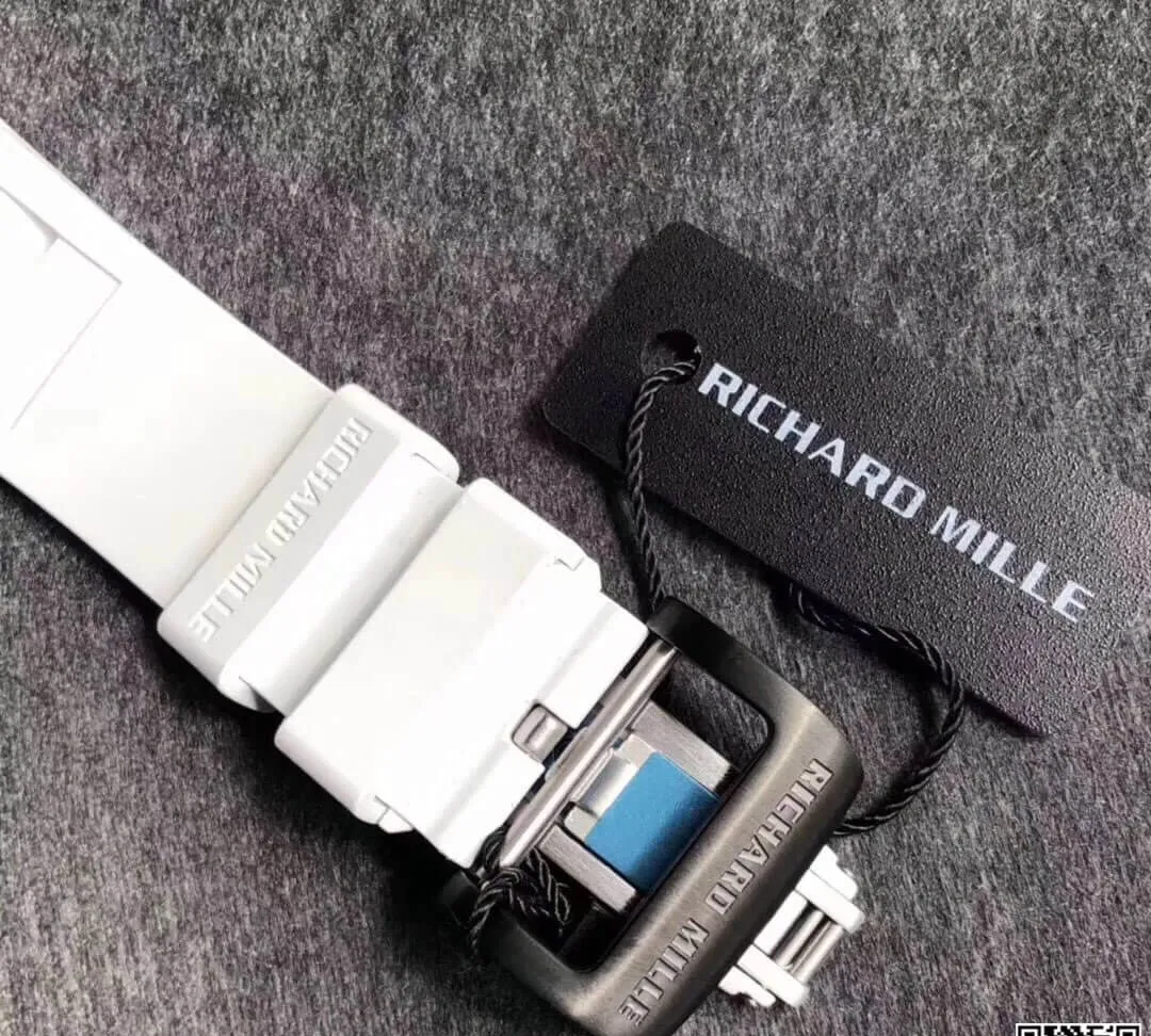 Richard Mille RM035 Americas KV Factory 1:1 Best Edition Replica Watch White Rubber Strap