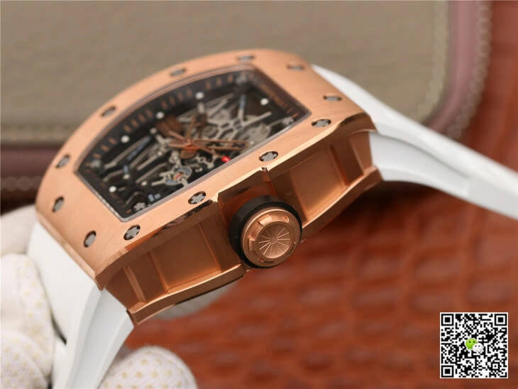 Richard Mille RM035 Americas KV Factory 1:1 Best Edition Replica Watch White Rubber Strap