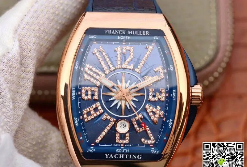 Franck Muller Yachting V 45 CC DT Rose Gold 1:1 Best Edition Replica Watch Swiss ETA2824