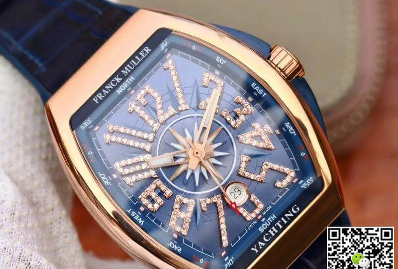 Franck Muller Yachting V 45 CC DT Rose Gold 1:1 Best Edition Replica Watch Swiss ETA2824