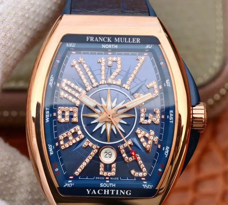 Franck Muller Yachting V 45 CC DT Rose Gold 1:1 Best Edition Replica Watch Swiss ETA2824