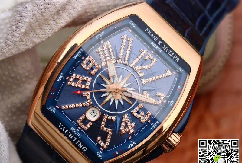 Franck Muller Yachting V 45 CC DT Rose Gold 1:1 Best Edition Replica Watch Swiss ETA2824