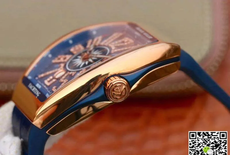 Franck Muller Yachting V 45 CC DT Rose Gold 1:1 Best Edition Replica Watch Swiss ETA2824
