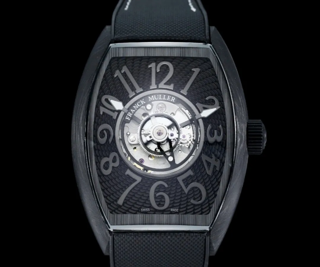 NEW Factory Franck Muller Tourbillon Black strap 1:1 Best Edition Replica Watch